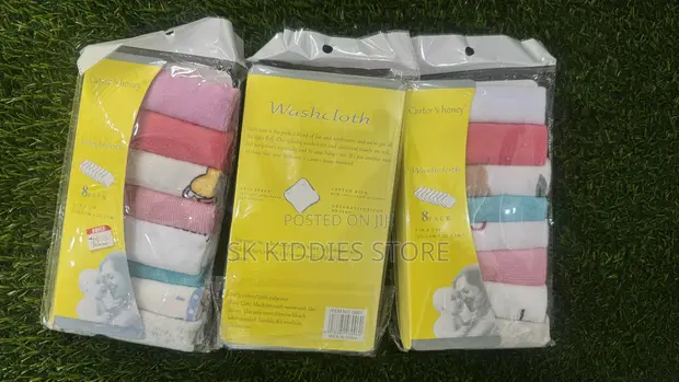 Carter's Baby Wash Cloths (8 Pieces) - 1