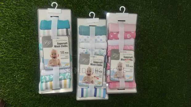 Unique Microfiber Baby Washcloths (10 Pcs) - 1