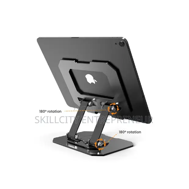 360° Rotating Foldable Metal Phone/Tablet Holder - 1