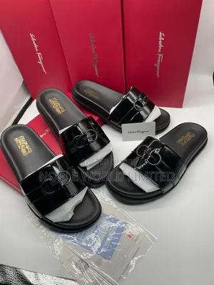 Classic Black Pam Slippers - Men's Size 40-46