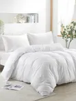 6x6 White American Cotton Bedding Set - 1