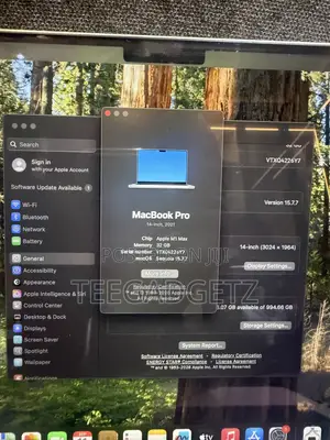 Apple MacBook Pro 2021 M1 Max 32GB RAM 1TB SSD
