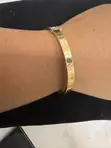 ITALY 750 Certified 18K Gold Cathie Bangle - 2