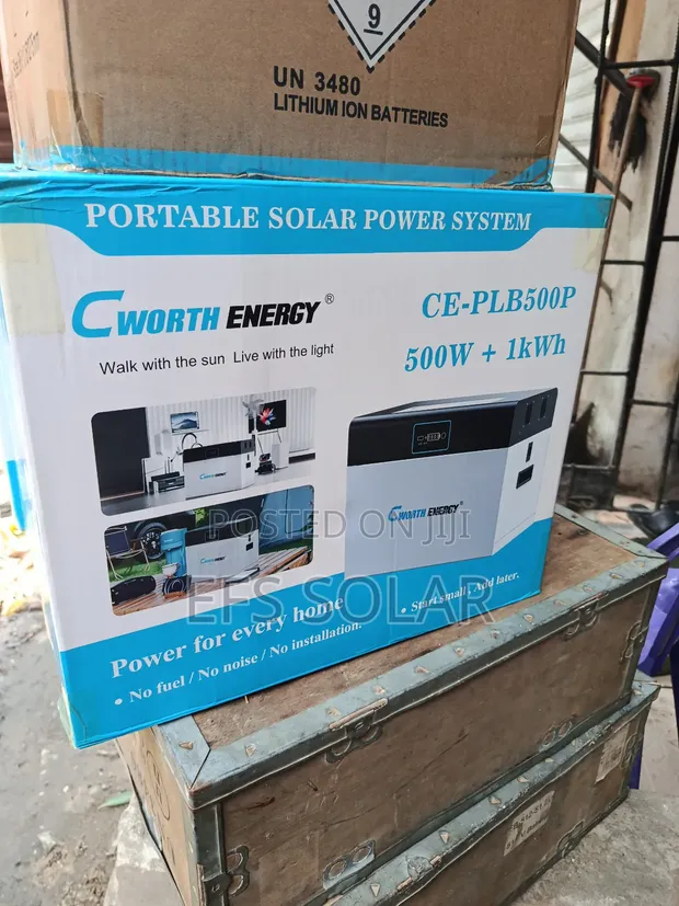 Cworth Energy 500W + 1kWh Portable Solar Power Station - 1