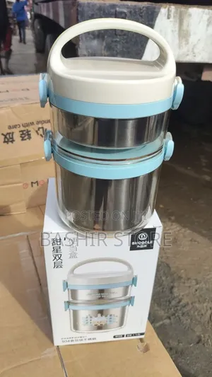 Lunch Box Mai Layer Biyu Mai Ruwan Zafi Na Bakin Karfe