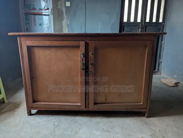 Used Wooden Wardrobe - 2 Doors, Brown - 1