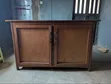 Used Wooden Wardrobe - 2 Doors, Brown - 1