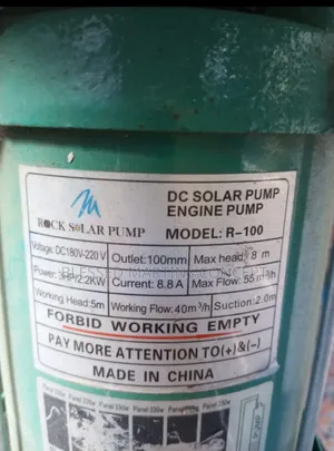 3HP DC Solar Surface Irrigation Pump - Rock Solar
