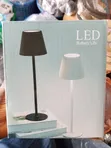 Rechargeable LED Table Lamp - Black/White - 3
