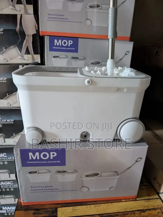 Magic Sports Car Mop - 4-Wheel Spin Mop - 1