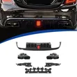Mercedes-Benz C300 2018-2020 Rear Bumper Diffuser - 1