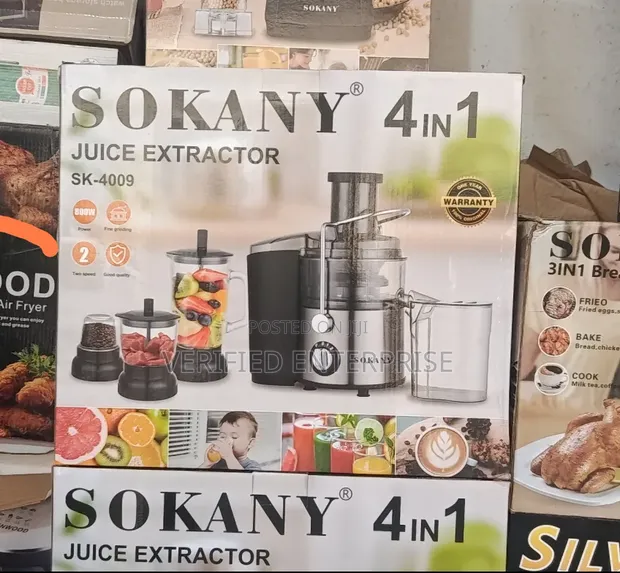Sokany 4-in-1 Juicer and Blender with Food Processor - 1