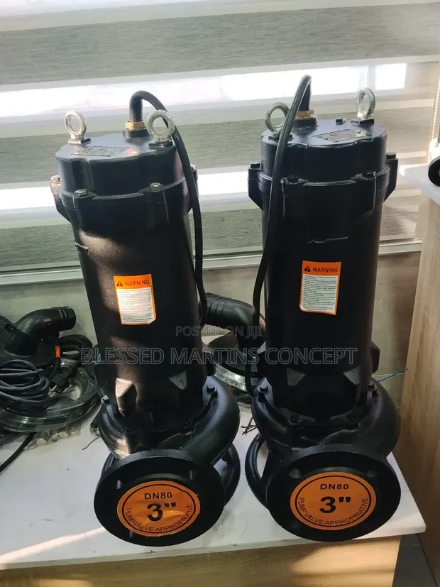 5.5HP Industrial Submersible Sewage Pump with Grinder - 1
