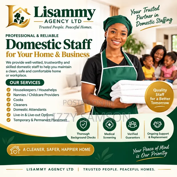 Lisammy Agency Ltd: Domestic Staffing Services in Abuja - 1
