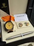 Poedagar Leather Watch Set for Men - 4