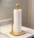 Bamboo Tissue Holder with Base - 3