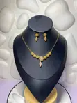 Luxury Zirconia Jewelry Set - Launi Zinariya - 1