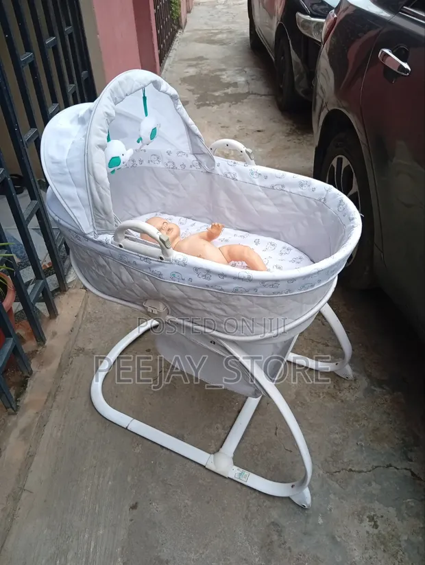 Detachable Bassinet with Mattress & Stand - 1
