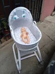 Detachable Bassinet with Mattress & Stand - 2
