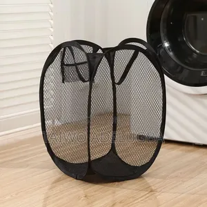 Foldable Color Mesh Laundry Basket (Per Dozen)
