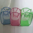 Foldable Color Mesh Laundry Basket (Per Dozen) - 3