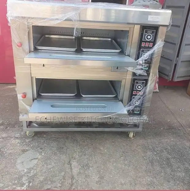 Brand New 2-Deck Gas Oven, 4 Trays - 1