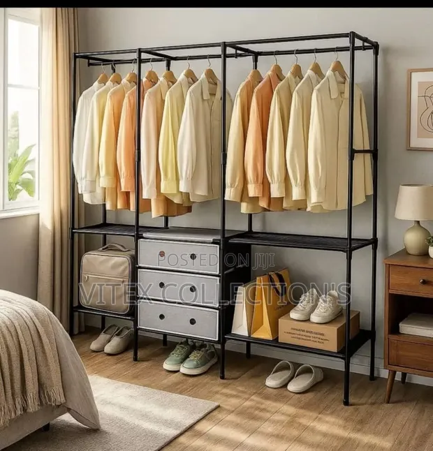 3-Partition Naked Wardrobe - 1