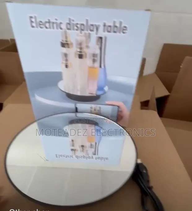 Intelligent Electric/Battery 360° Rotatable Display Turntable - 1