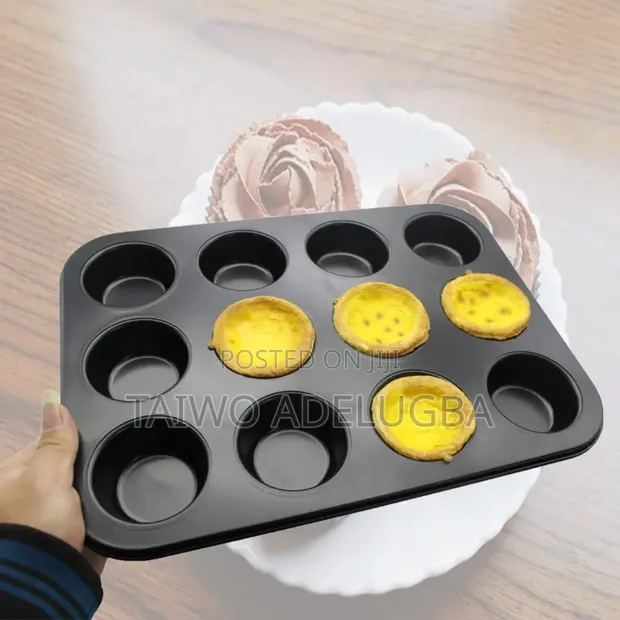 Aluminium Non-Stick Muffin Cake Pan - 1