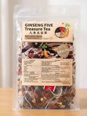 Ginseng Five Treasure Tea - 30 Tea Bags