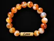 Personalized Gemstone Bead Bracelet with Engraved Nameplate - 4