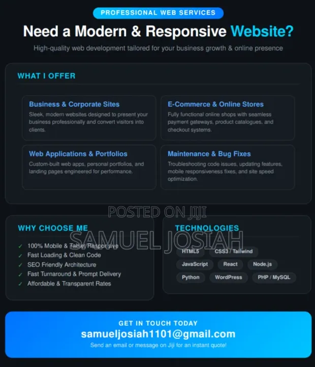Professional Modern Responsive Web Development Services - 1