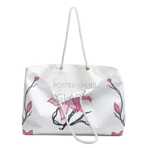 Bella White Fabric Handbag - Brand New