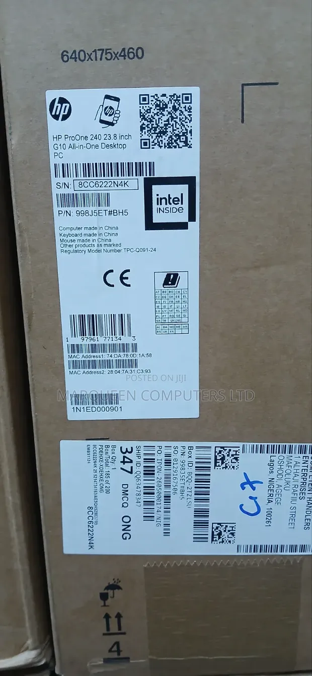 New HP ProOne 240 G10 All-in-One: 8GB RAM, Intel Core i7, 512GB SSD - 1