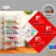Mateamoda Stackable Shoe Rack Organizer (5 Tiers) - 3