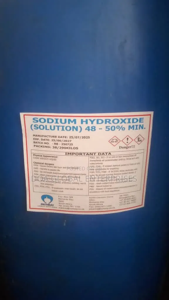 Sodium Hydroxide (Caustic Soda) 290kg Drum - 1