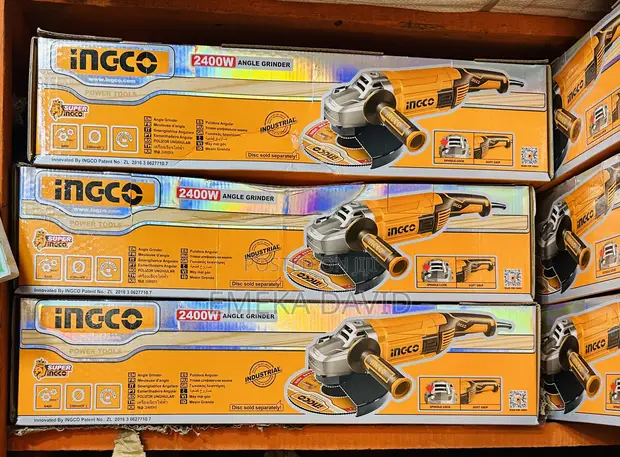 Ingco 2400W Industrial Angle Grinder (9-inch) - 1