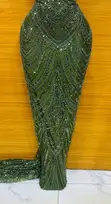 Beaded Lace Fabric - 5 Yards - 3