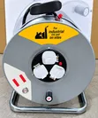Heavy Duty Industrial Extension Cable Reel - 50M, 3-Way Socket - 1
