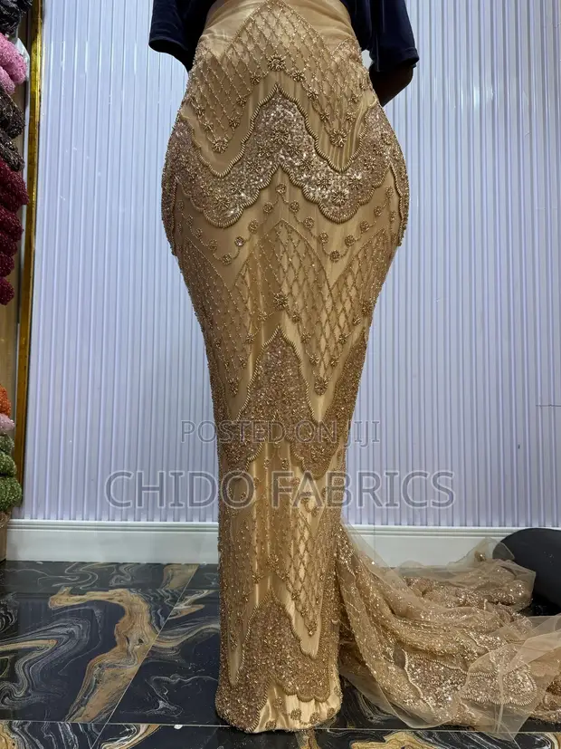 Beaded Lace Fabric for Occasions - 1
