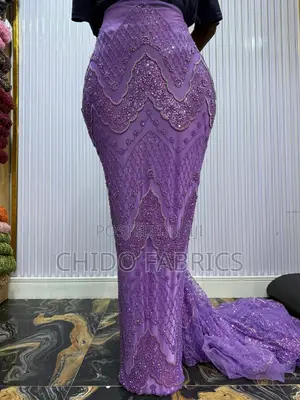 Beaded Lace Fabric don Abubuwan Biki