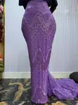 Beaded Lace Fabric don Abubuwan Biki - 3