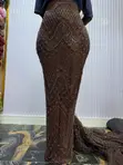 Beaded Lace Fabric don Abubuwan Biki - 4