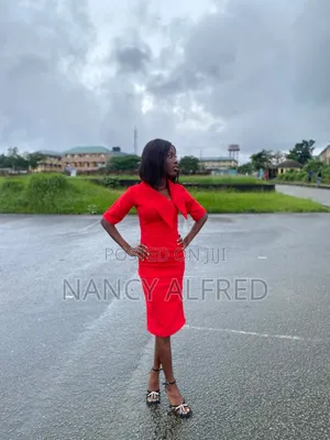 Ready-to-Wear Red Pencil Dress