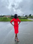 Ready-to-Wear Red Pencil Dress - 1