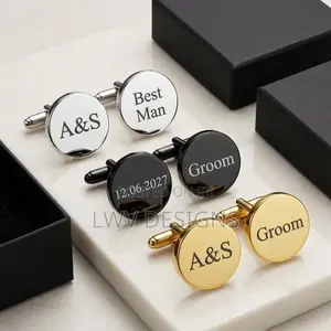 Customised Cufflinks for Men - Personalized Gift