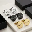 Customised Cufflinks for Men - Personalized Gift - 4