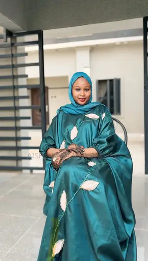Kyakkyawar Bubu Dress Mai Launin Ganyen Ganye | Kaftan Abaya ga Mata