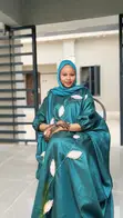 Kyakkyawar Bubu Dress Mai Launin Ganyen Ganye | Kaftan Abaya ga Mata - 1