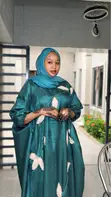 Kyakkyawar Bubu Dress Mai Launin Ganyen Ganye | Kaftan Abaya ga Mata - 2